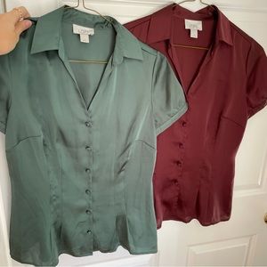 Bundle of Ann Taylor LOFT button-down blouses